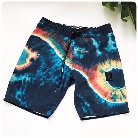 mens tie dye bathing suit